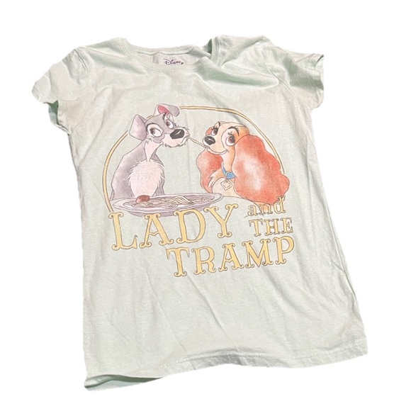 Disney Mint Green Lady and the Tramp Tee - Picture 1 of 1